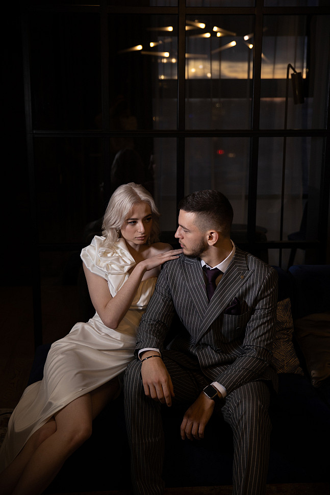 Костюм двубортный свадебный