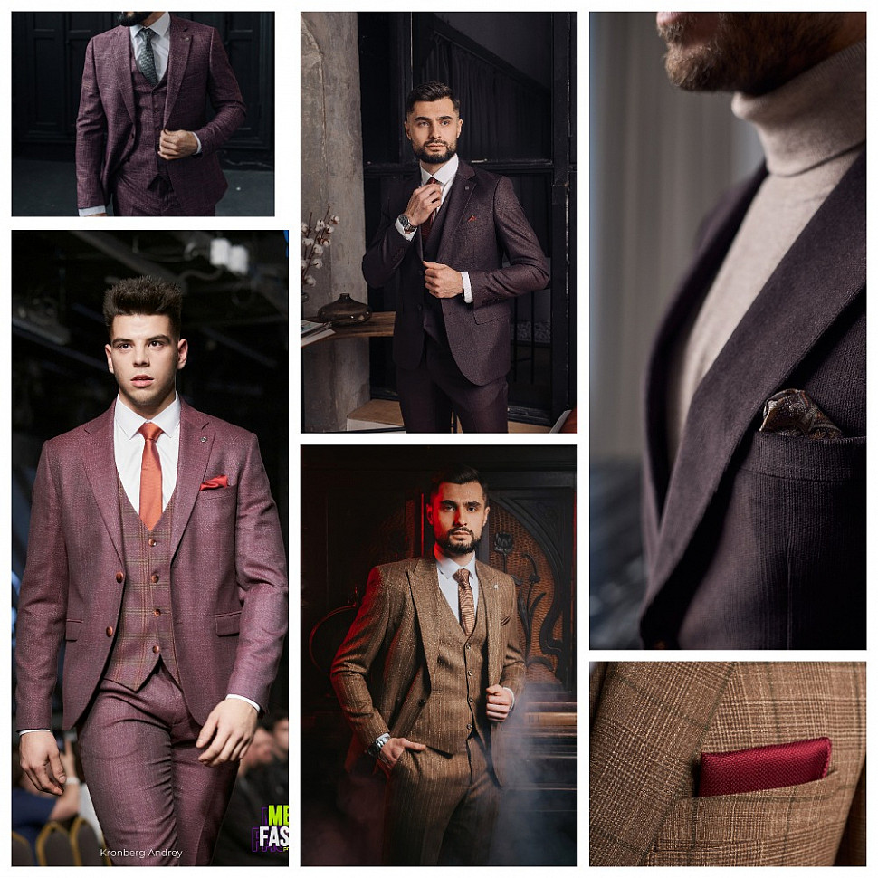 Бордовый костюм