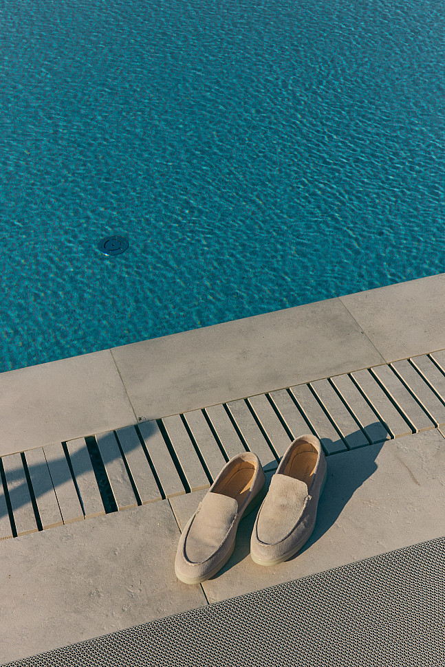 Лоферы мужские замша