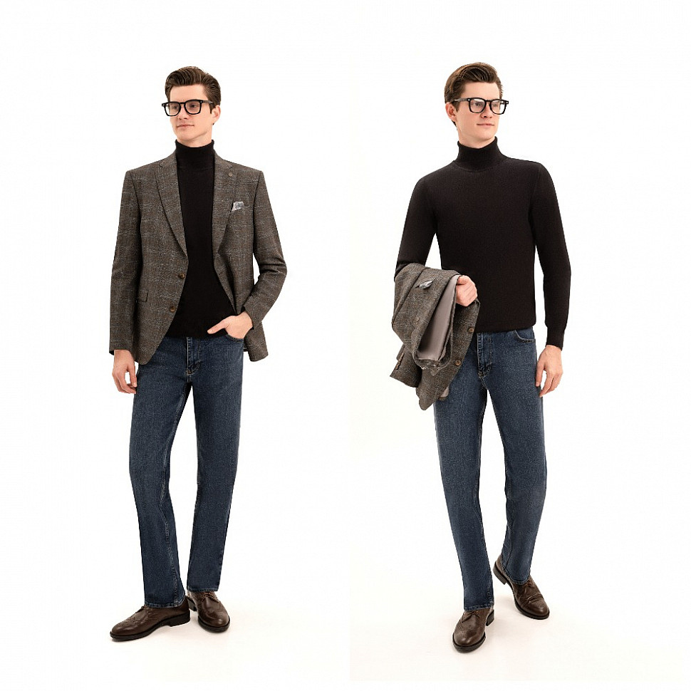 Пуловер мужской черный