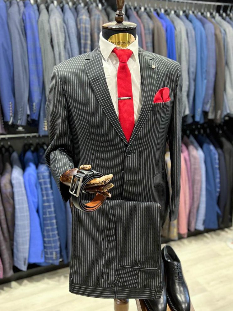 Костюм MIR 2-ка Черный в полоску