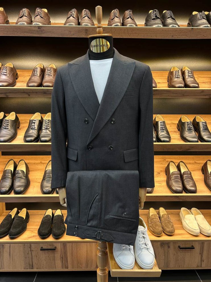 Костюм RBR 2-ка Двубортный Серый