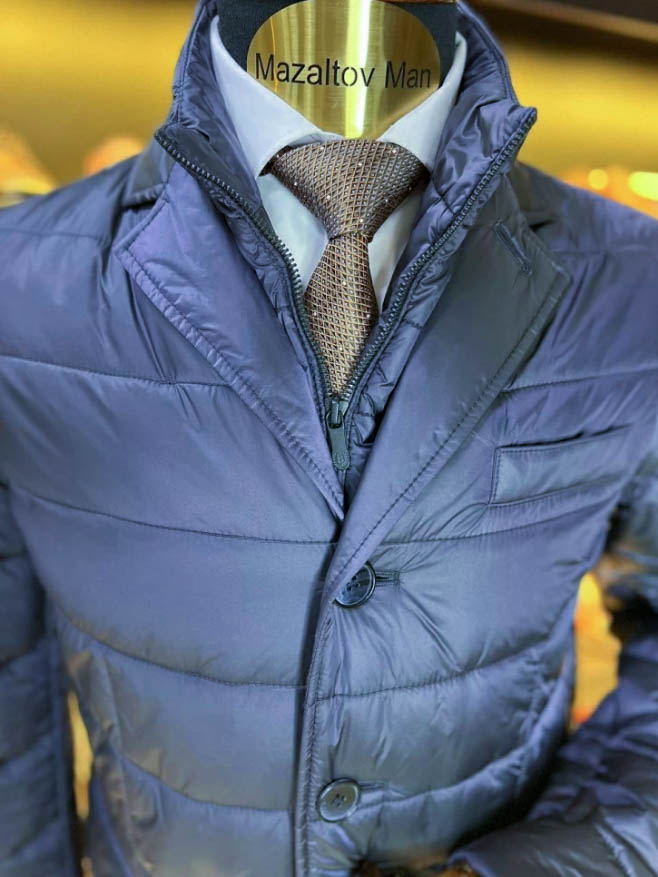 Куртка MAZALTOVMAN Синяя стеганая
