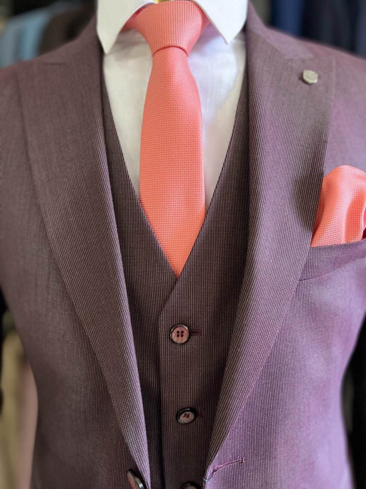 Костюм EMR 3-ка Бордовый фактурный