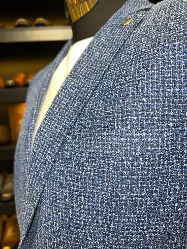 Пиджак VC Синий фактурный