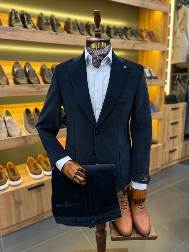 Костюм MAZALTOVMAN 2-ка Premium Синий вельвет