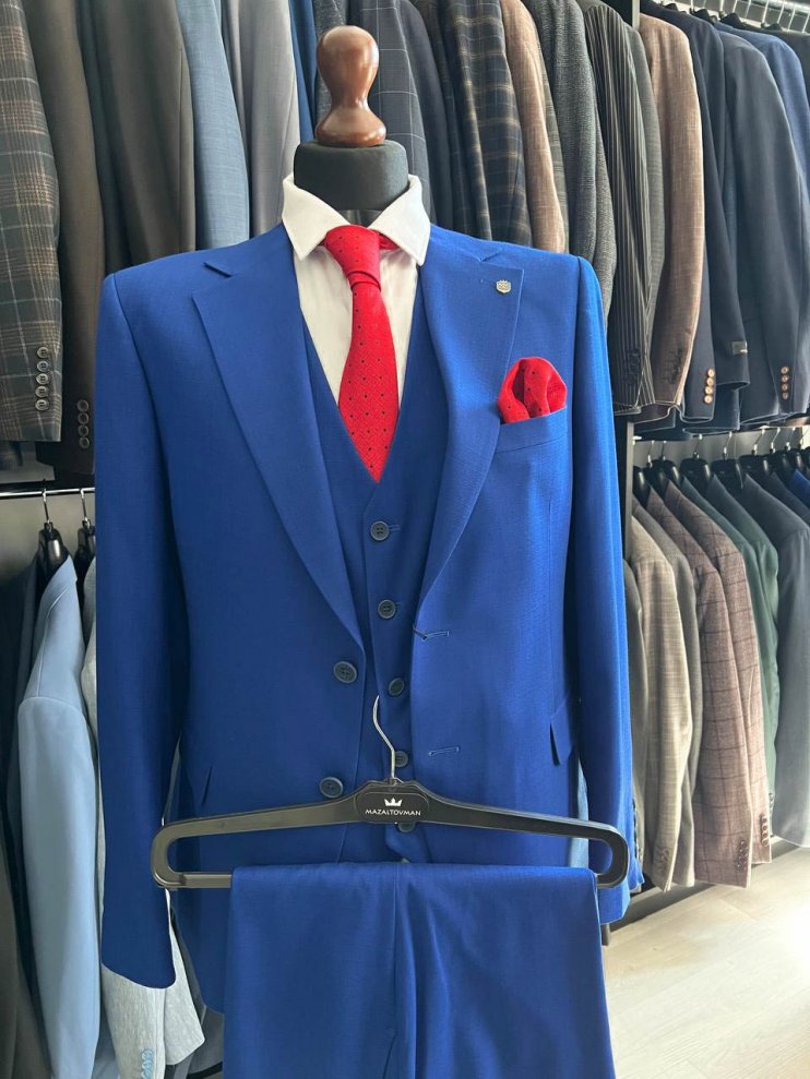 Костюм BED 3-ка Синий фактурный