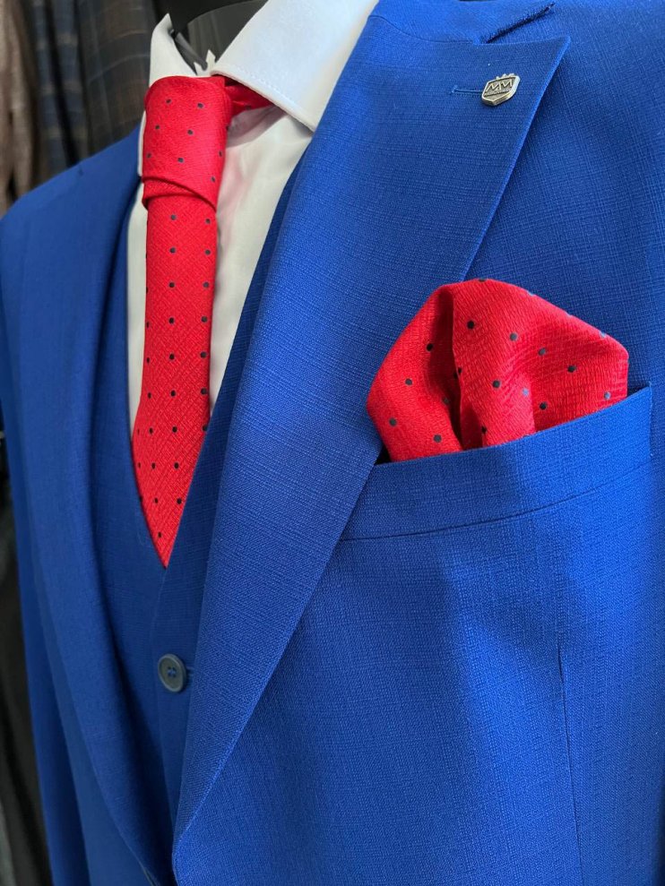 Костюм BED 3-ка Синий фактурный