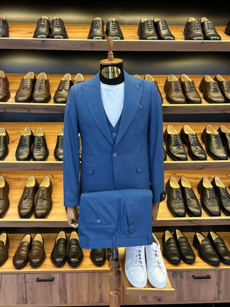 Костюм MAZALTOVMAN 3-ка Premium Темно-голубой