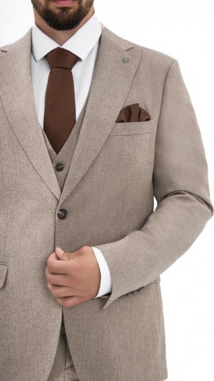 Костюм MAZALTOVMAN 3-ка Premium Темно-бежевый