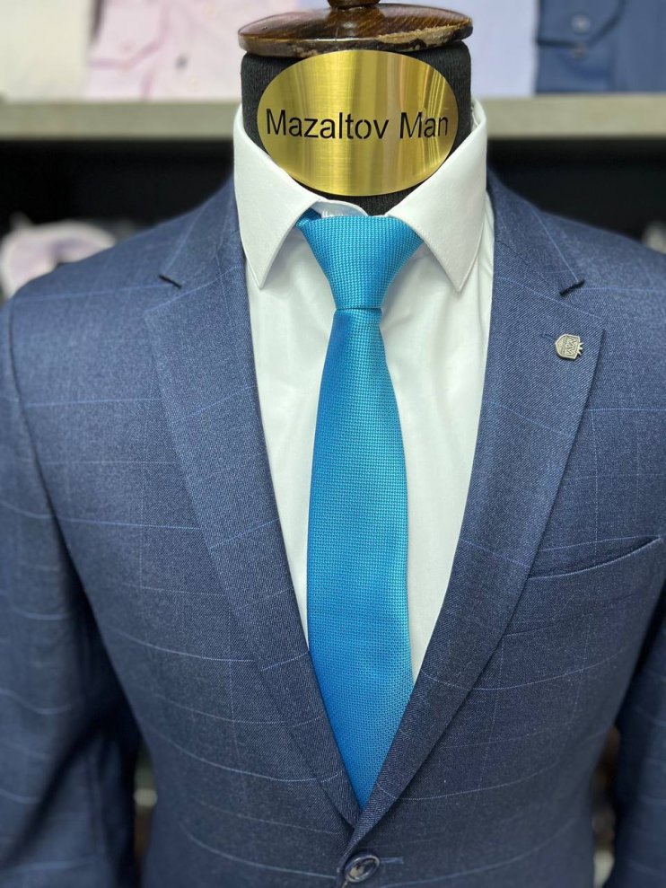 Костюм MAZALTOVMAN 2-ка Синий в клетку