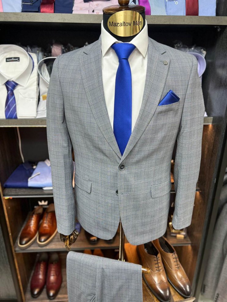 Костюм DIR 2-ка Серый в клетку