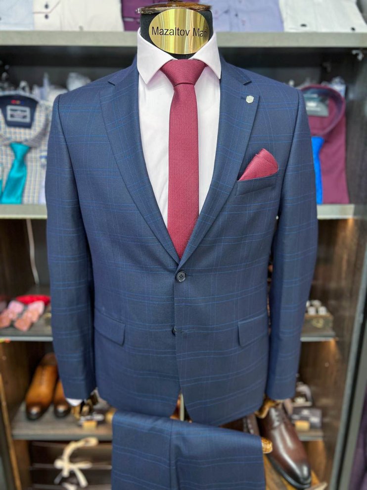 Костюм DIR 2-ка Синий в клетку