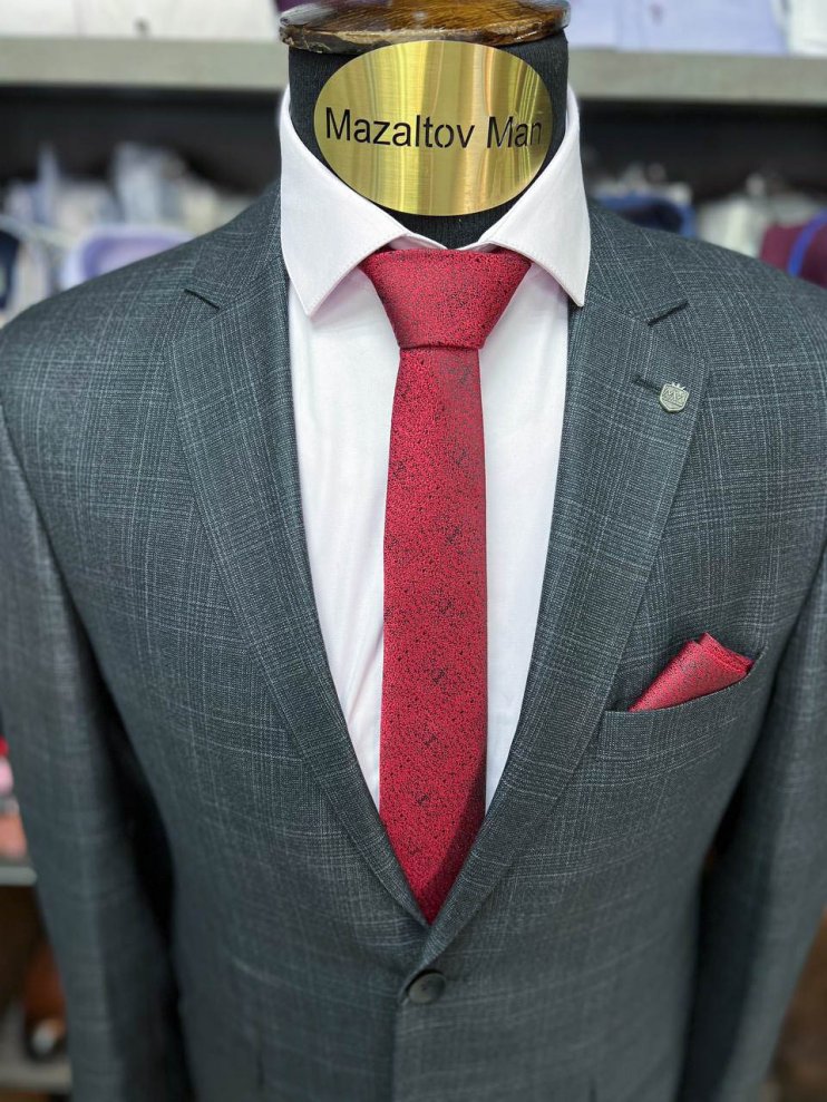 Костюм STR 2-ка Серый фактурный