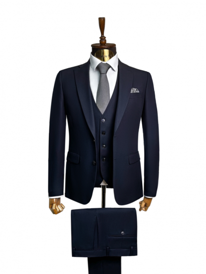 Костюм MAZALTOVMAN 3-ка Premium Синий фактурный