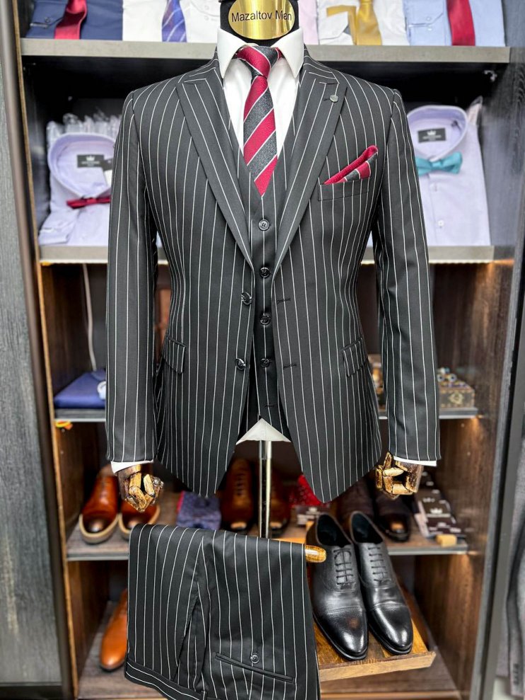 Костюм EMR 3-ка Черный в полоску