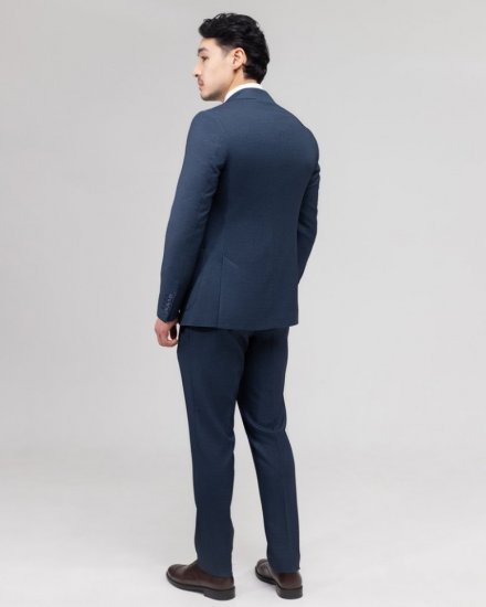 Строгий мужской костюм двойка Mazaltovman синий