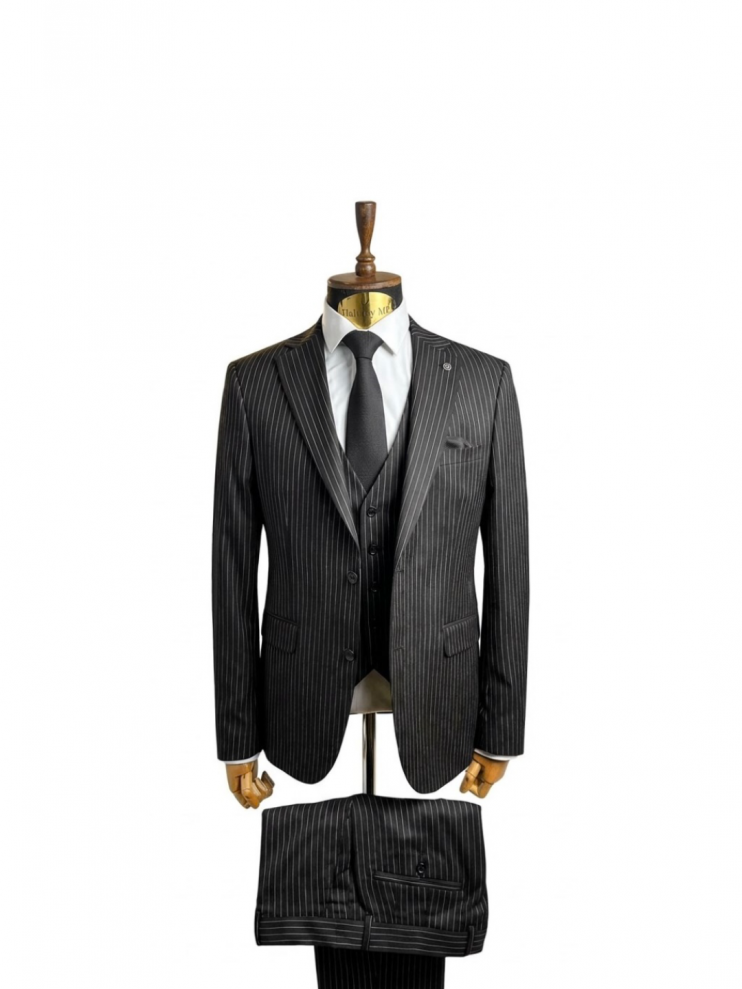Костюм MAZALTOVMAN 3-ка Черный в полоску