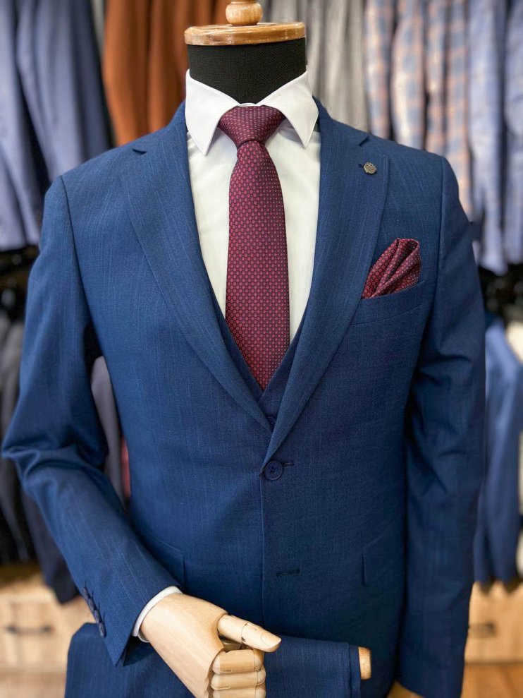 Костюм MAZALTOVMAN 3-ка Синий фактурный