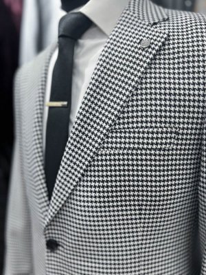 Пиджак MAZALTOVMAN Черно-белый