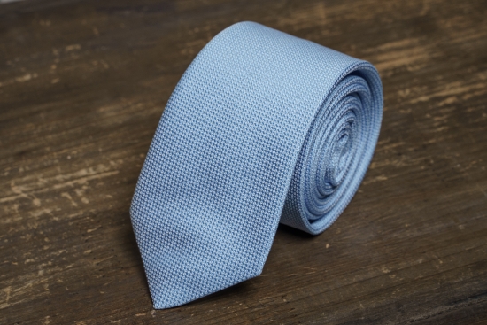 Мужской галстук Голубой фактурный