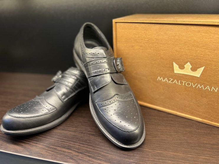 Туфли Лоферы Черные кожаные