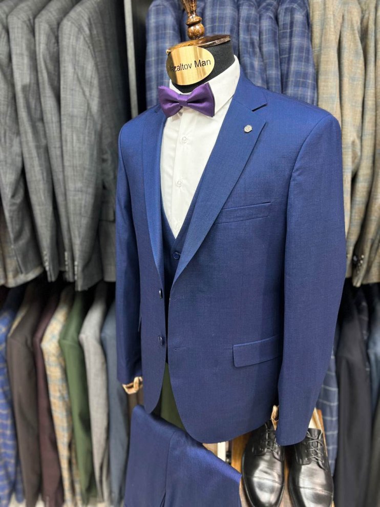 Костюм MAZALTOVMAN 3-ка Синий фактурный