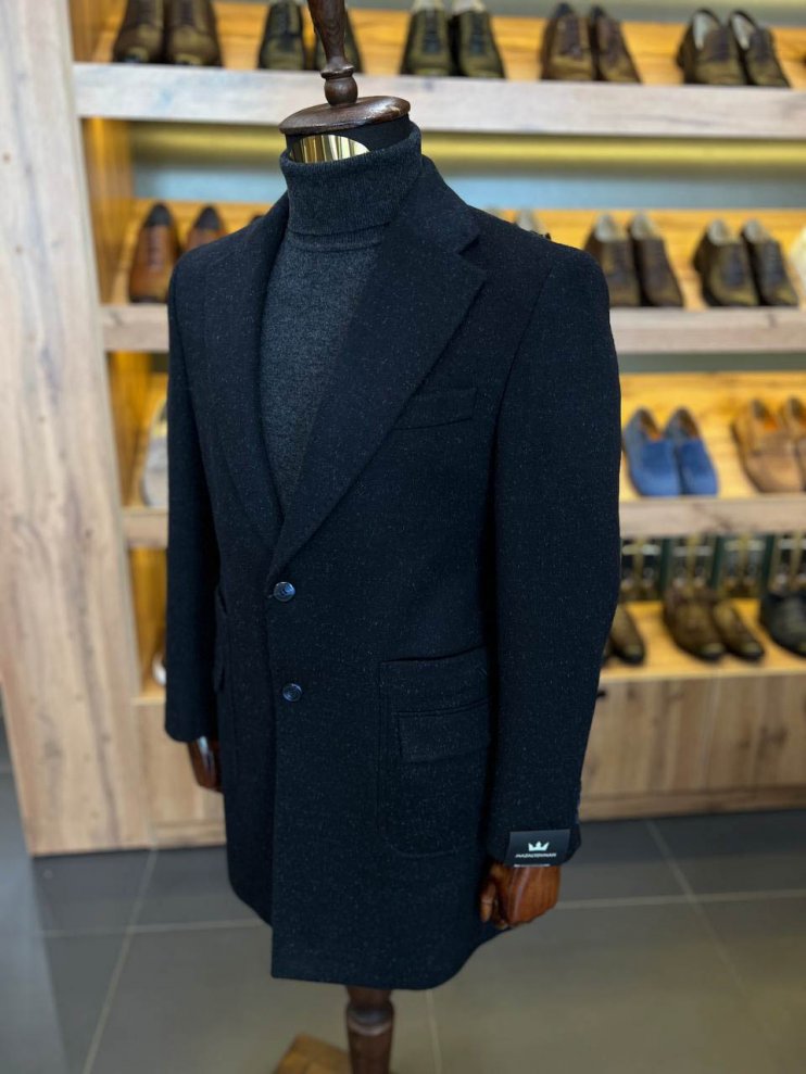 Пальто MAZALTOVMAN Синие в крапинку