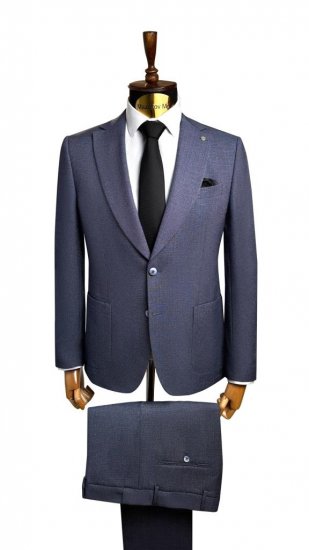 Костюм MAZALTOVMAN 2-ка Premium Светло-синий фактурный кежуал