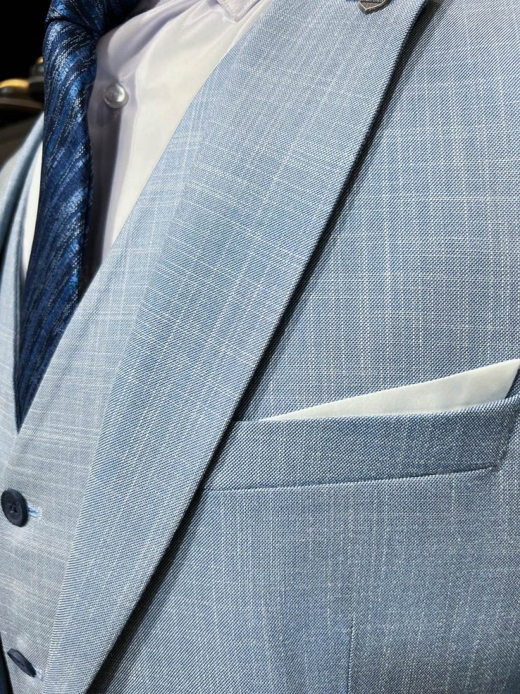 Костюм CAR 3-ка Голубой фактурный