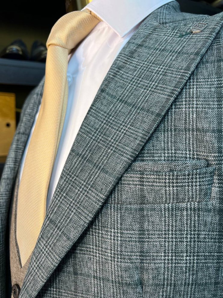 Костюм FER 3-ка Зелёный в клетку