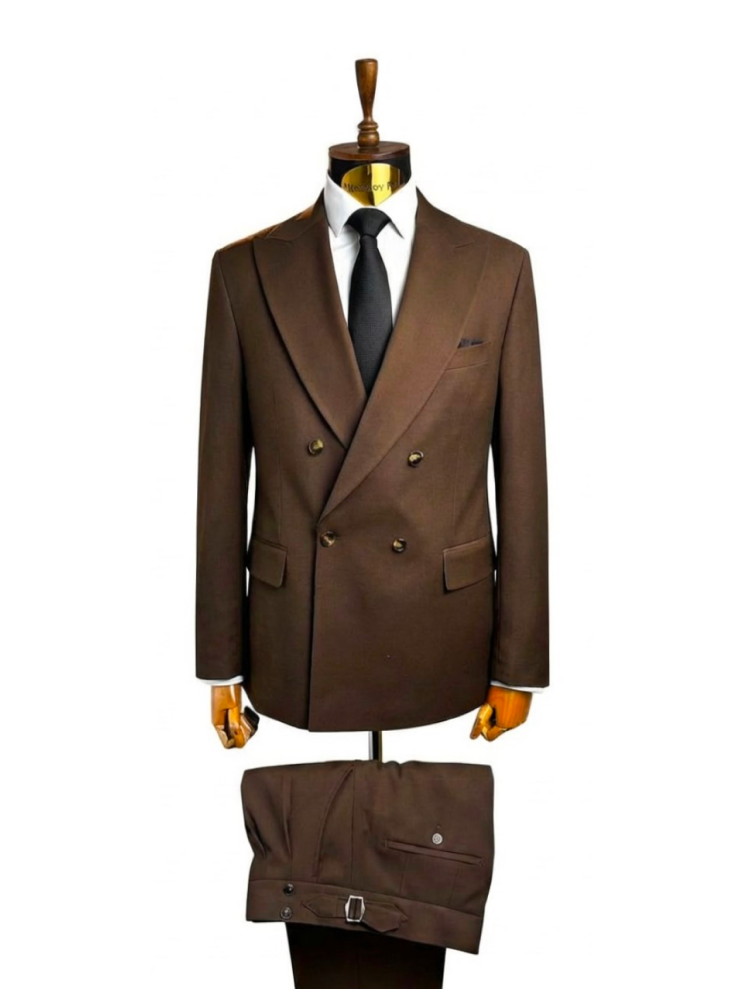 Костюм RBR 2-ка Двубортный Светло-коричневый