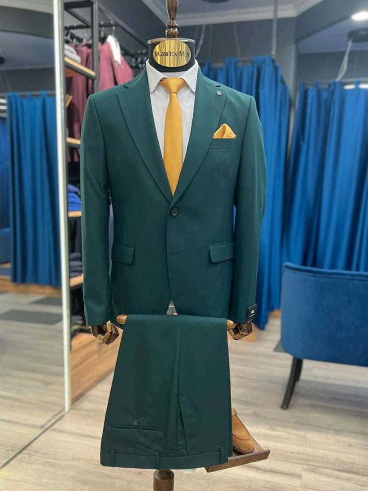 Костюм MAZALTOVMAN Premium 2-ка Зеленый фактурный