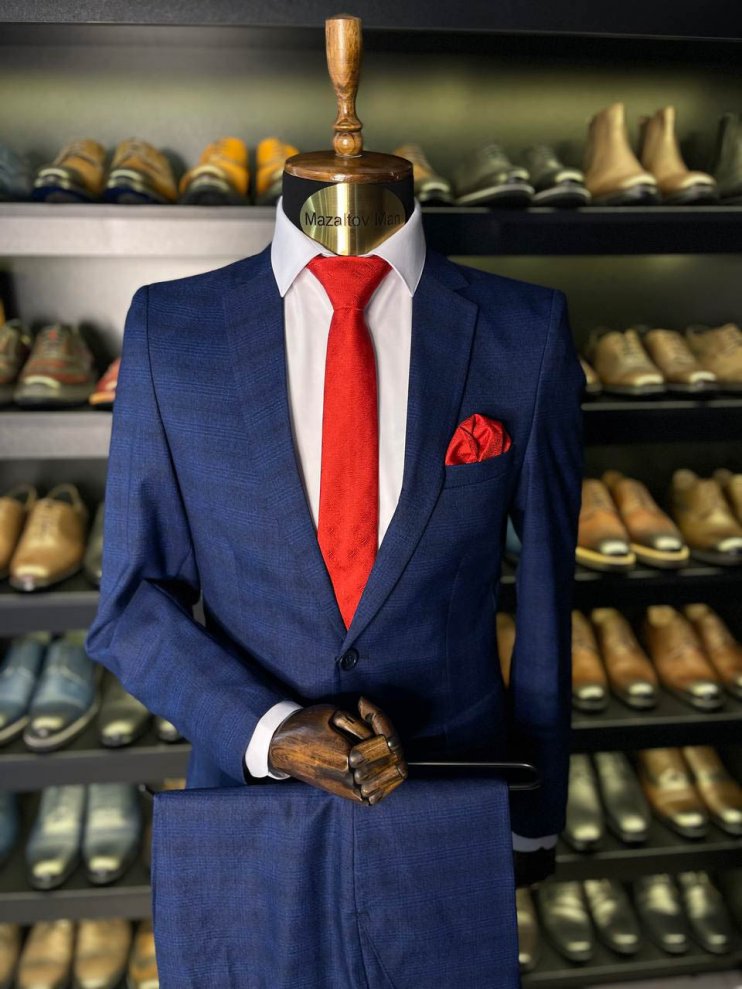 Костюм PMK 2-ка Синий фактурный