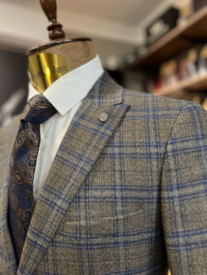 Костюм MIR 3-ка Коричневый в клетку