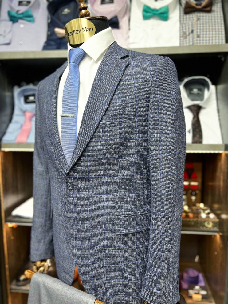 Пиджак DIR Серый в клетку