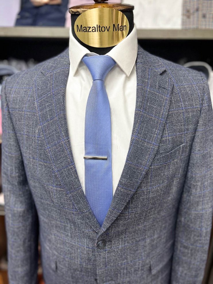 Пиджак DIR Серый в клетку