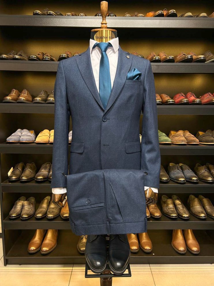 Костюм MAZALTOVMAN 2-ка Синий микроклетка