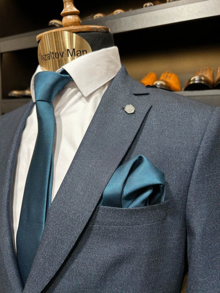 Костюм MAZALTOVMAN 2-ка Синий микроклетка