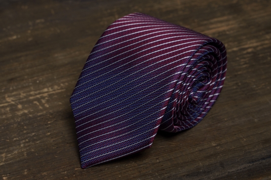 Мужской галстук Фиолетовый в полоску