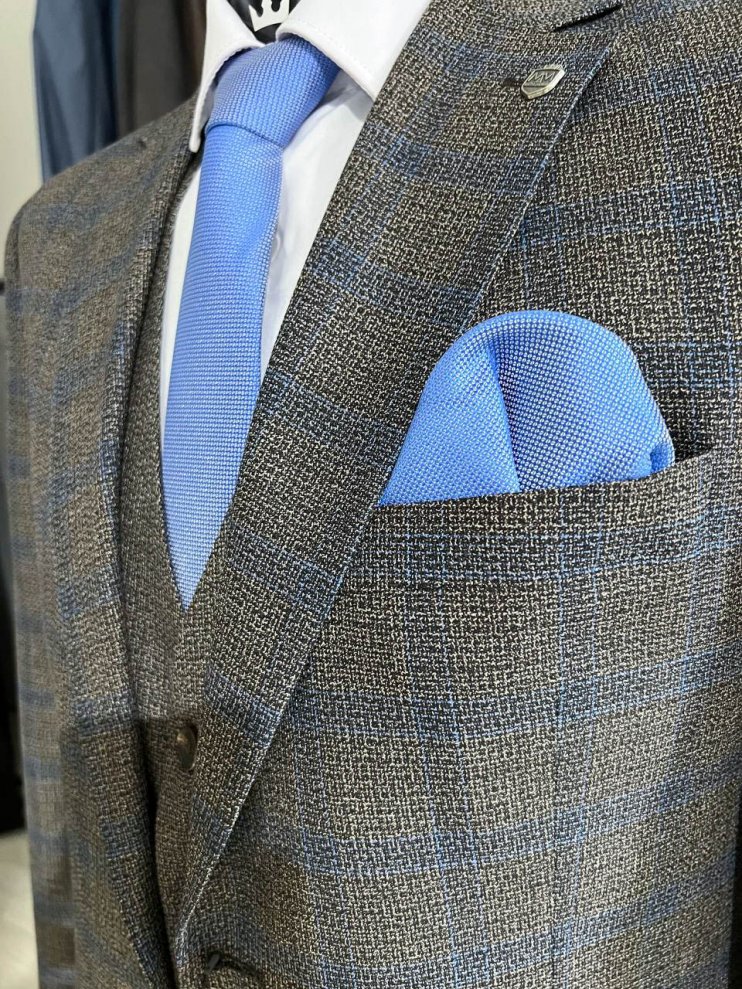 Костюм MAZALTOVMAN 3-ка Серый в клетку