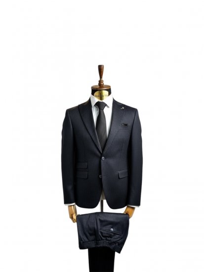 Костюм MAZALTOVMAN 2-ка VIP Premium Темно-синий в полоску