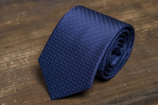 Мужской галстук Синий текстурный
