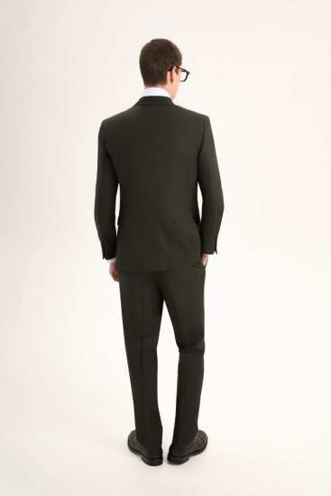 Костюм MAZALTOVMAN 2-ка Темно-зеленый двубортный премиум линейка