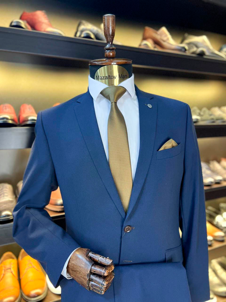 Костюм MAZALTOVMAN Premium 2-ка Синий фактурный