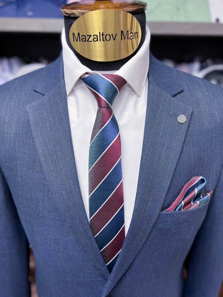 Костюм MIR 2-ка Синий фактурный