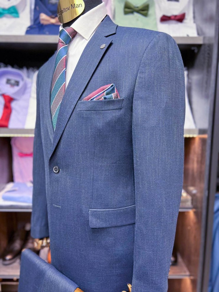 Костюм MIR 2-ка Синий фактурный